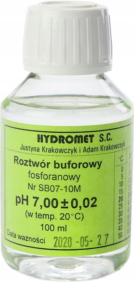 

Hydromet Roztwór buforowy pH 7 100 ml Płyn do Sond