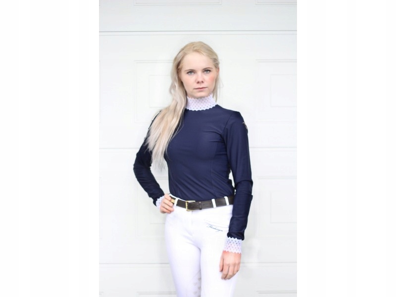 Koszula Konkursowa Glam Z Długim Rękawem Navy R.42