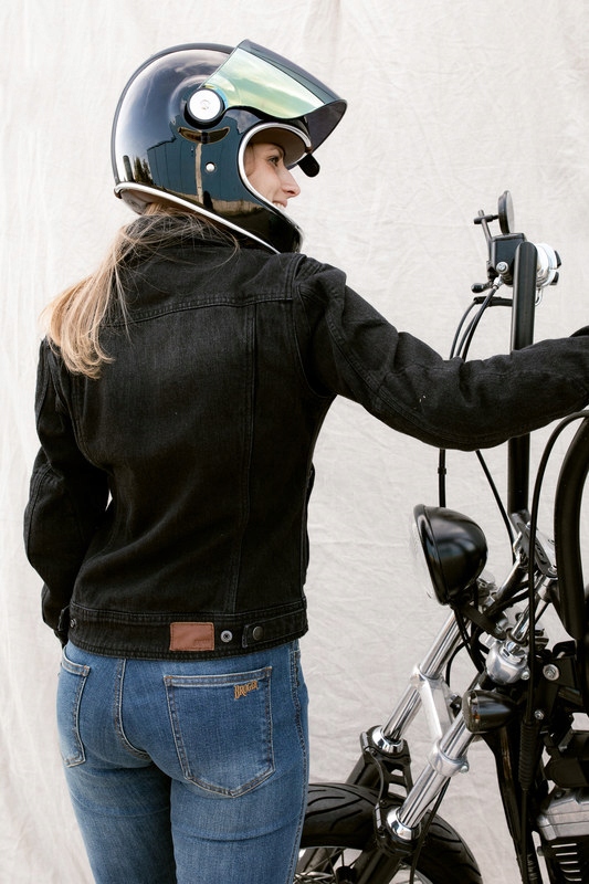 JEANSY MOTOCYKLOWE BROGER CALIFORNIA DAMSKIE 26/30 Materiał jeans