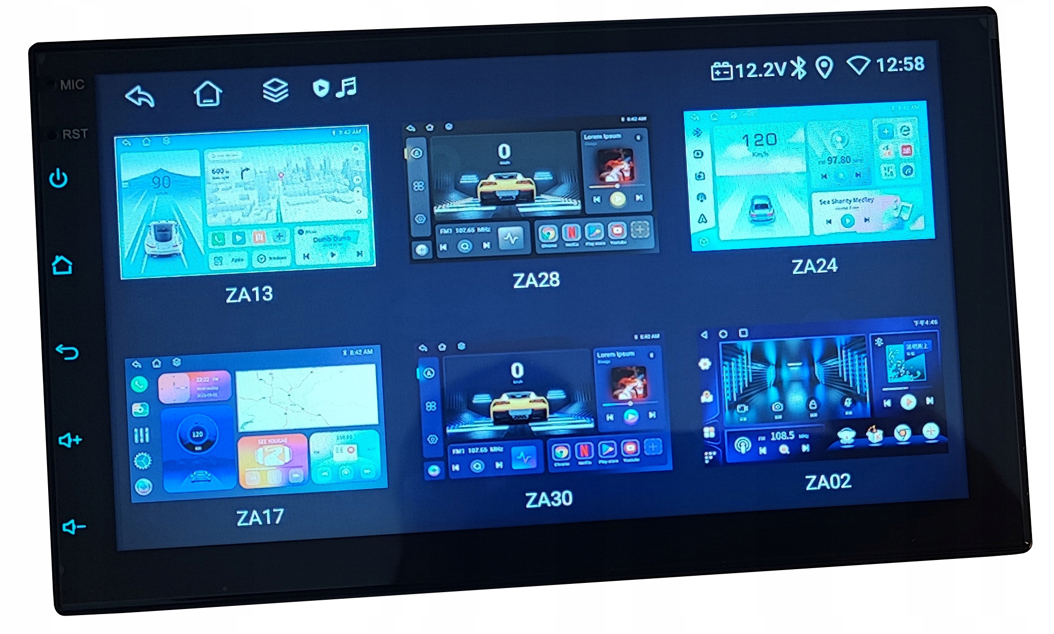 Radio samochodowe 7cali z Rds 6/128GB Android Pl Gps Dsp Sim Carplay Mirror