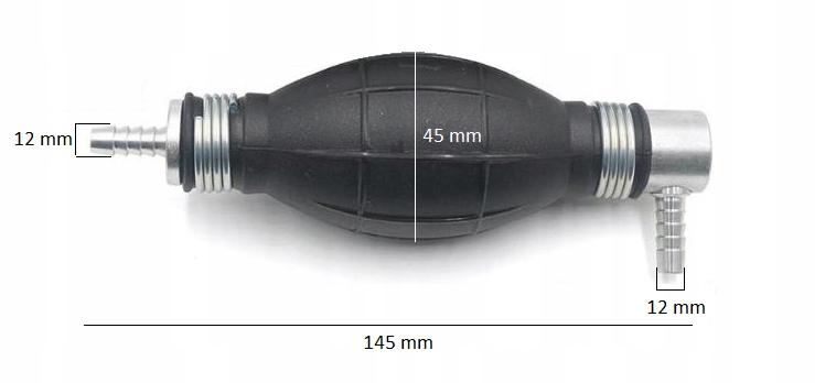 POMPKA PALIWA RĘCZNA KĄTOWA GRUSZKA ZAWÓR 12 mm Producent części Inny