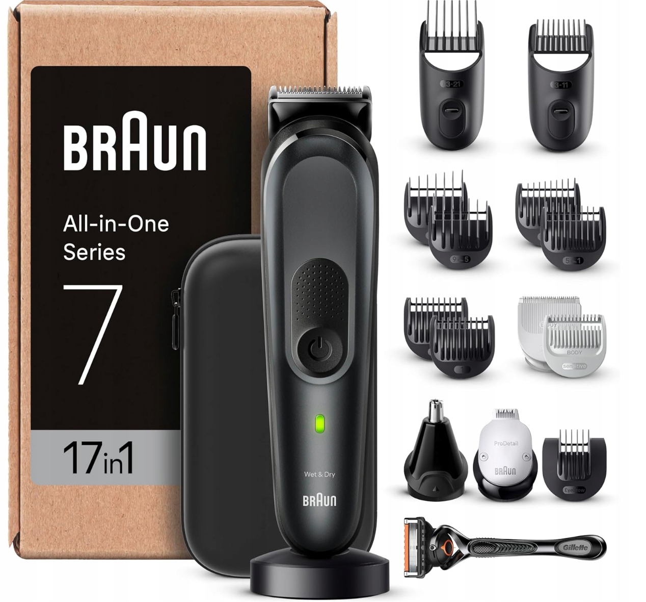 Holiaci Strojček Braun 7 MGK7491 Stylingový Set 17 V 1