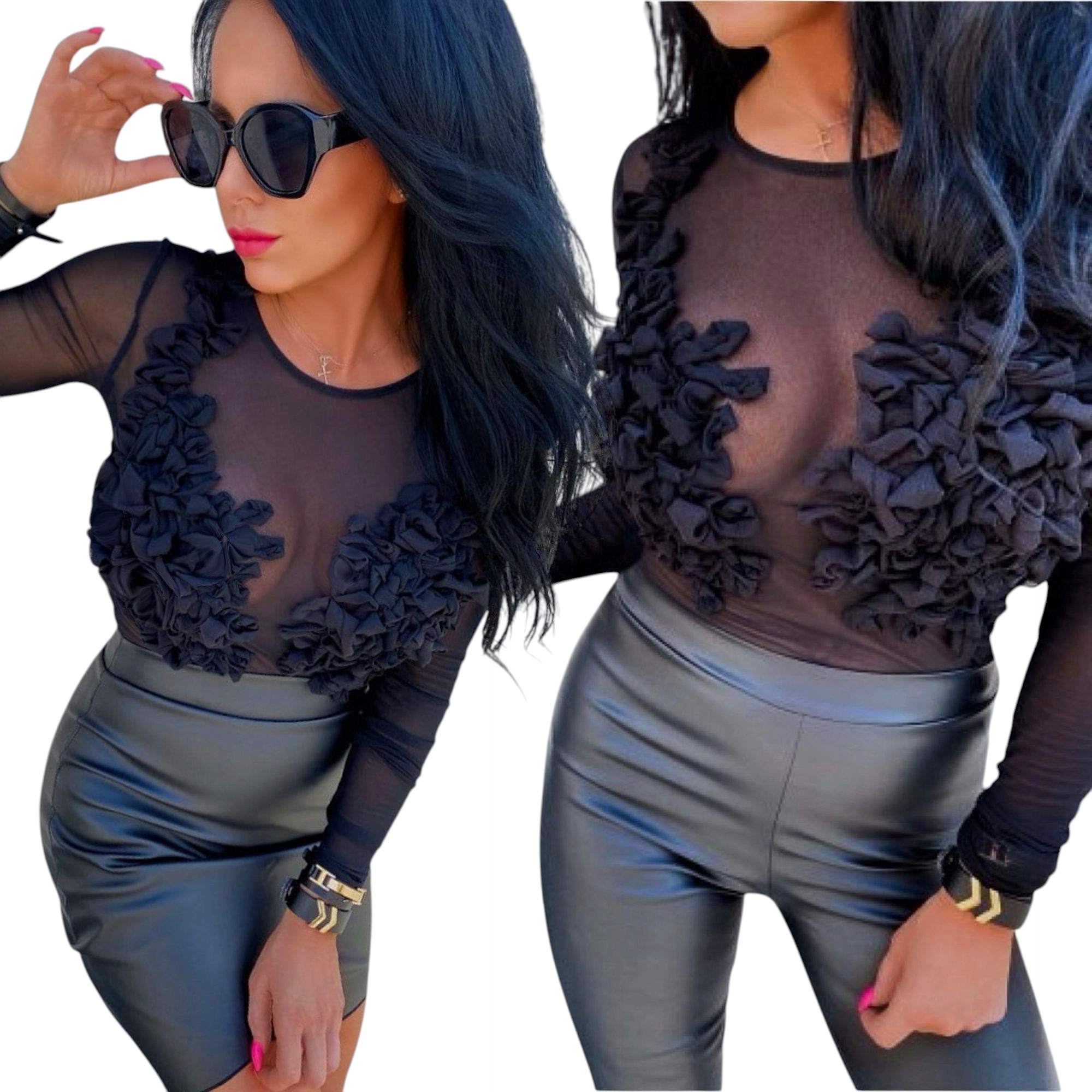 Dámská síťovaná mikina 3D Push Up Elegantní Večerní velikost S 36