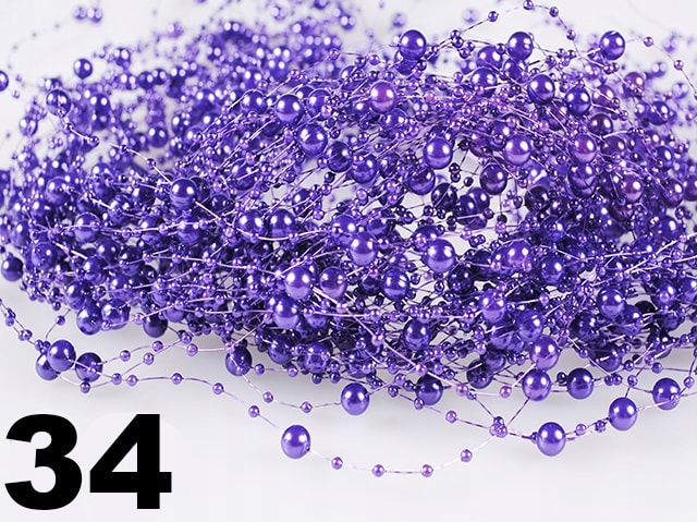 GIRLANDY PEREŁEK ŁAŃCUCH PEREŁ 1,3 M KOLORY - 34