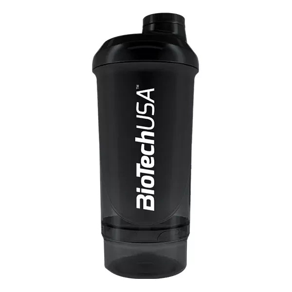 Biotech Shaker Wave 600 ml black (200ml+150ml)