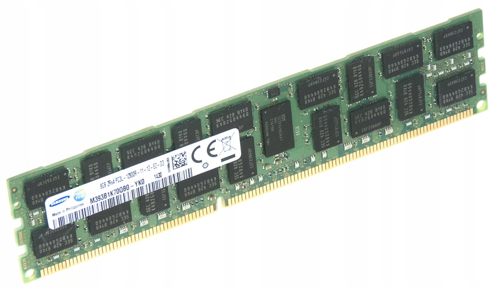Pamięć Ram Samsung 8GB PC3L-12800R Ecc Reg Fujitsu F3697-L615 Primergy
