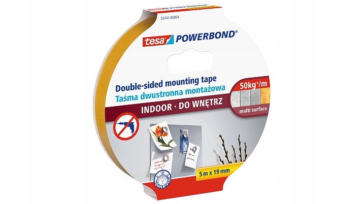 

Tesa 55741 Dwustronna taśma montażowa wewnątrz 5m