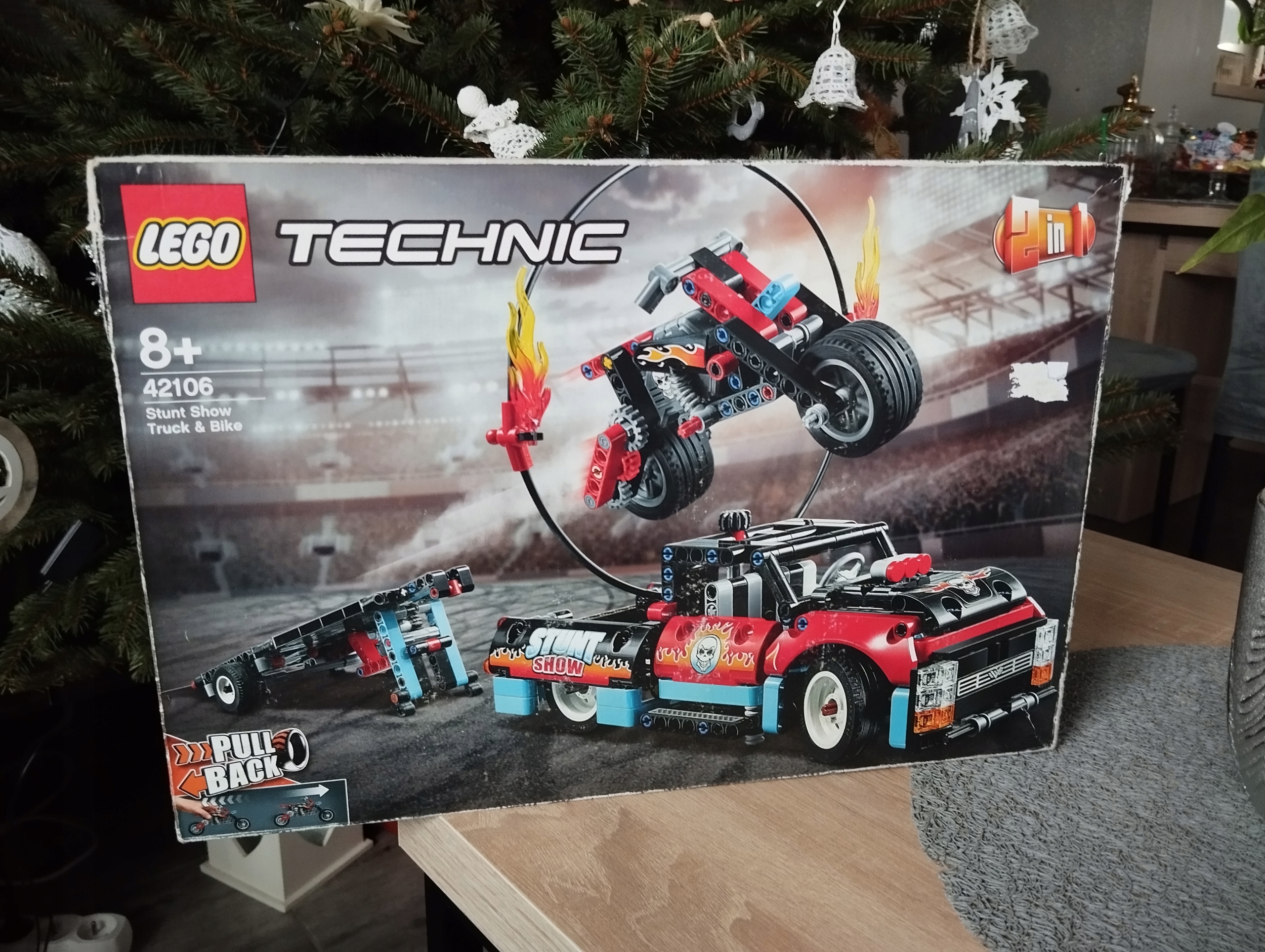 Lego Technic 42106 Stunt Show Truck ‎& Bike Skříň a kaskadérská motorka