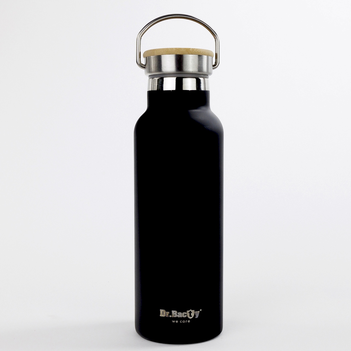 Butelka termiczna stalowa Dr.Bacty Iris 500 ml czarna