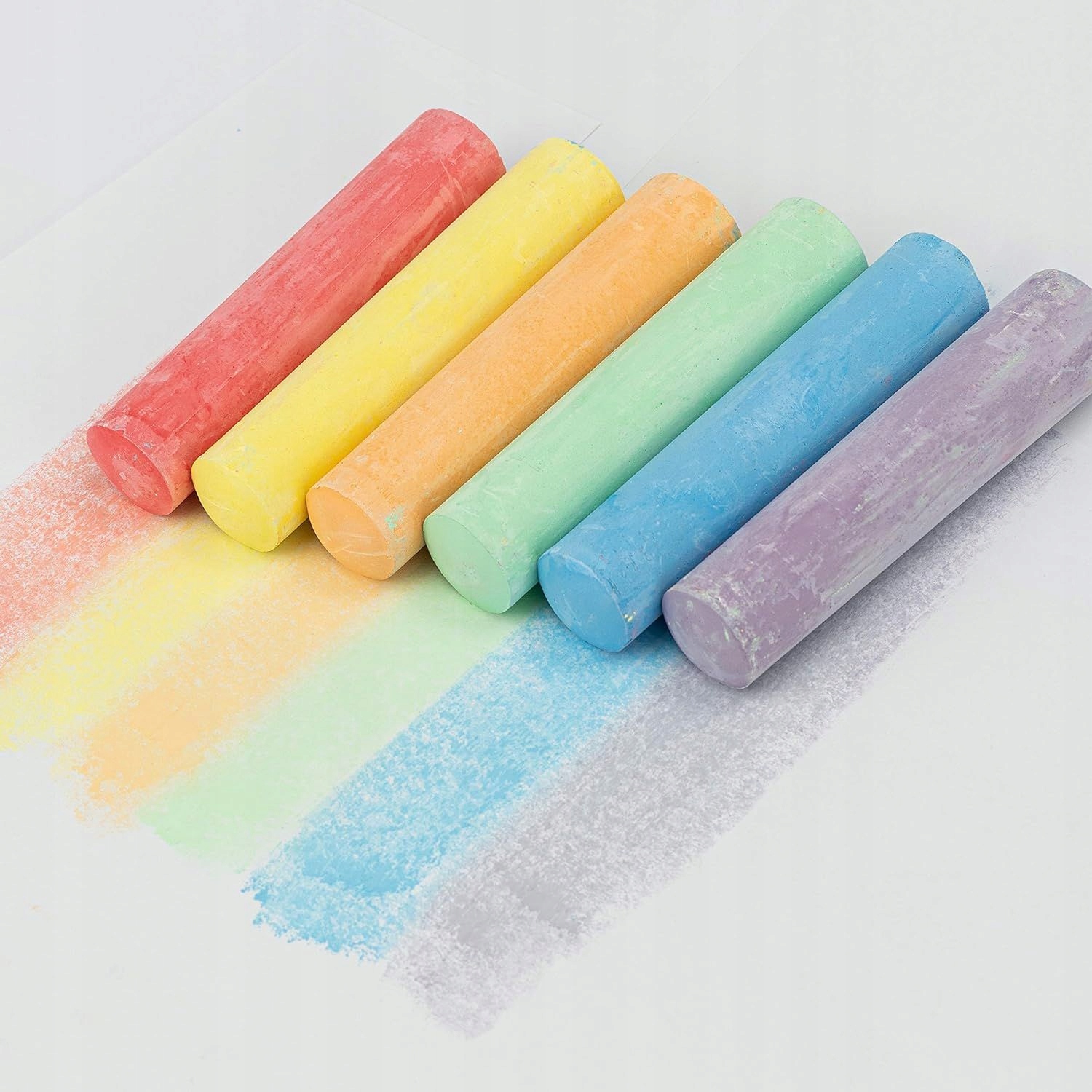 V7 CHODNIKOWA KREDA W WIADERKU OKRĄGŁA GRUBA KOLOROWA MIX KOLORÓW 12 szt. Marka bez marki