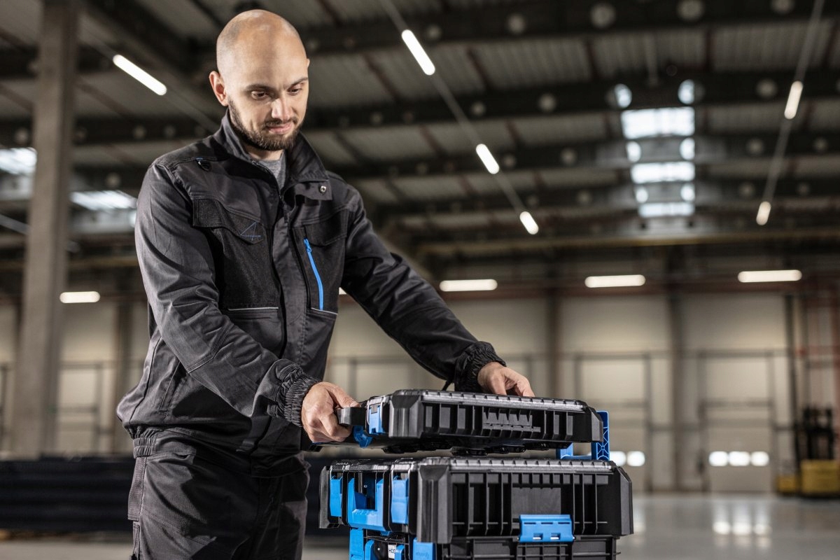 HOGERT ORGANIZER MODUŁOWY SKRZYNKA NARZĘDZIOWA Długość 36.8 cm