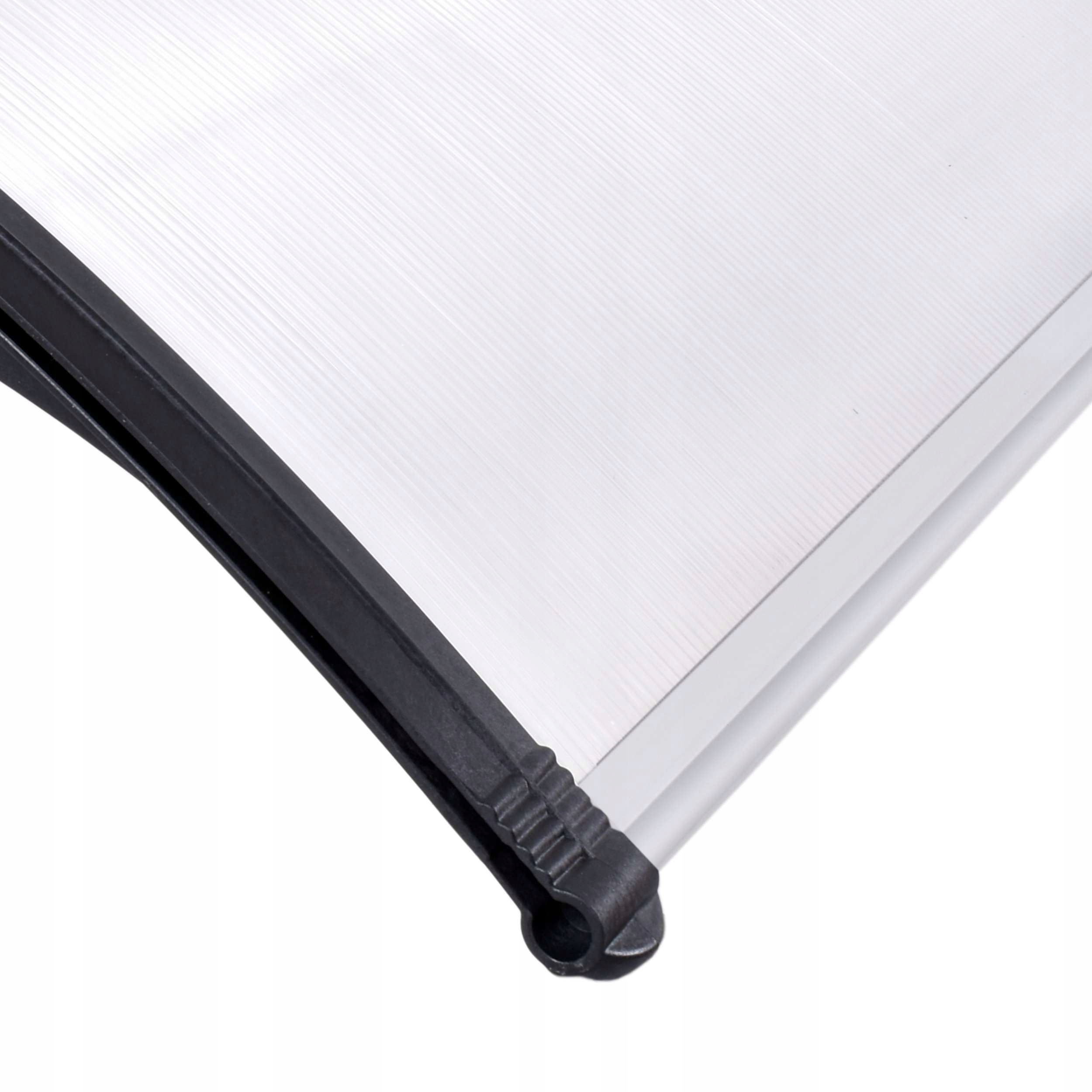 DASZEK NAD DRZWI WEJŚCIOWE KLIME ZADASZENIE 150x80 POLIWĘGLAN DACH CZARNY Długość 80 cm