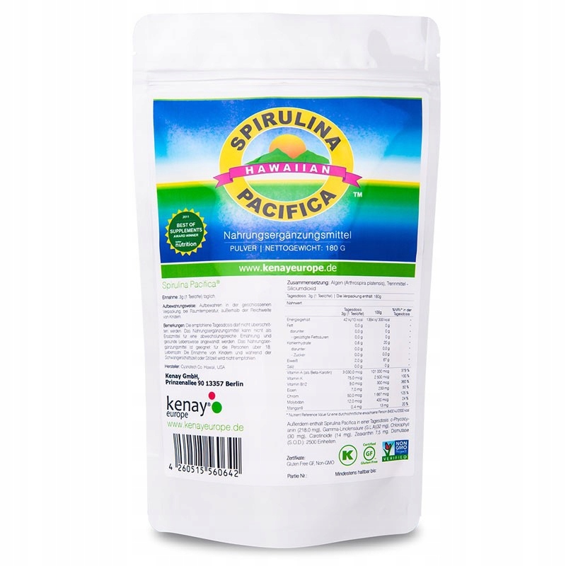 KENAYAG SPIRULINA HAWAIIAN PACIFICA 180G CHLOROFYL za 362 Kč Allegro