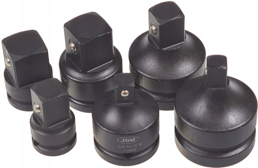 Adaptery udarowe 1/2"-1", 6 cz.