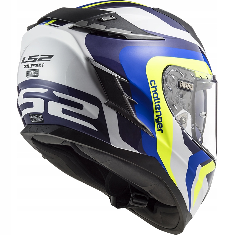 Kask LS2 FF327 Challenger Galactic White Blue XS Kolor biały czarny niebieski zielony żółty