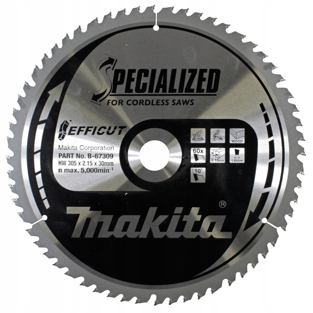 Makita Řezný Kotouč Na Dřevo Efficut 305x30mm 60Z