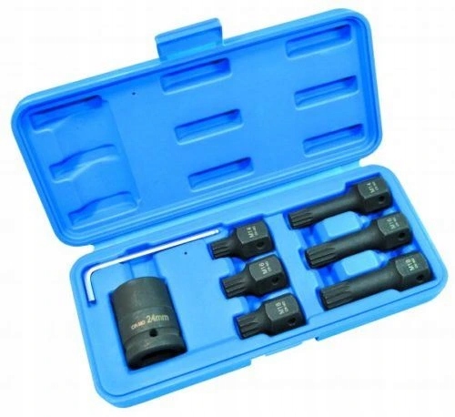 Asta A-6XZN, Xzn bity s rázovou sadou adaptérov 1/2" momentové náradie
