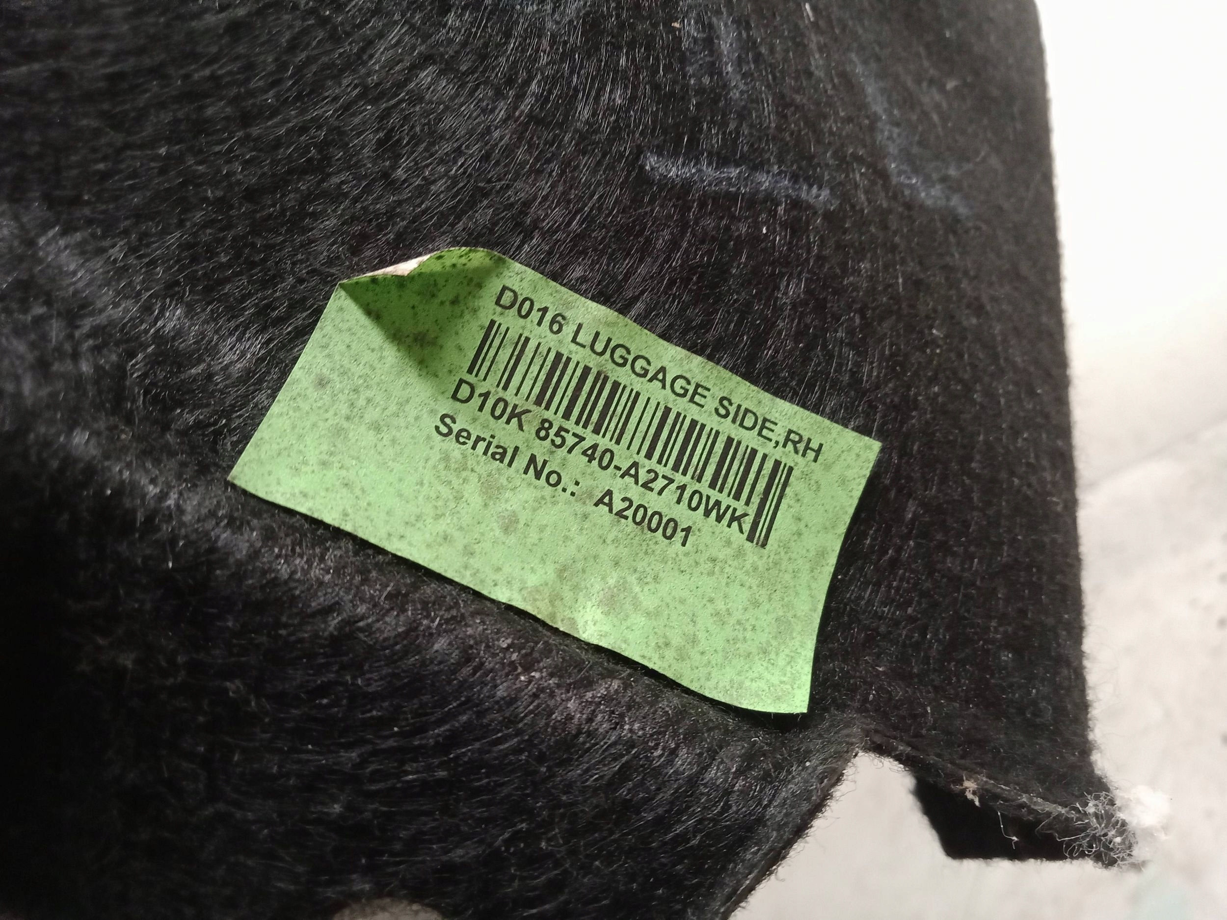 KIA PRO CEED II side upholstery boot right rear part 2012