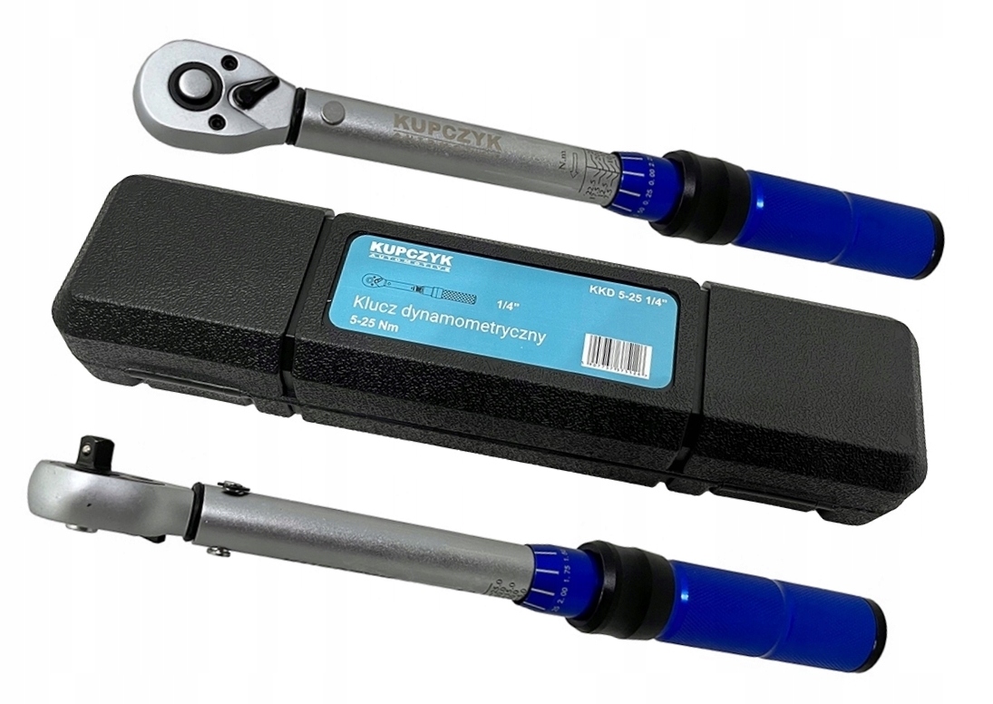 Klucz dynamometryczny 1/4'' 5-25 Nm z blokadą Kupczyk