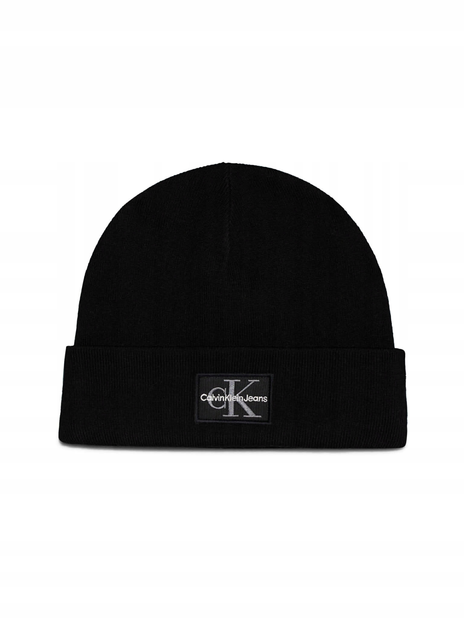 Calvin Klein čepice beanie černá, univerzální velikost