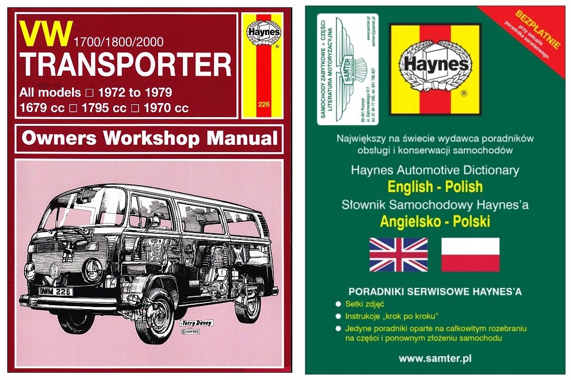 VW Bus Transporter T2 1700 1800 2000 1972-1979 ins