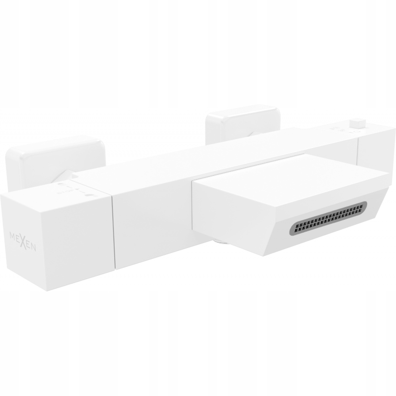 Mexen Cube termostatická vaňová batéria, biela