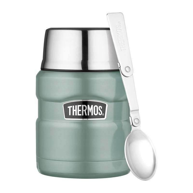 Termoska na jídlo s lžící a hrnkem z nerezová ocel Thermos 470 ml