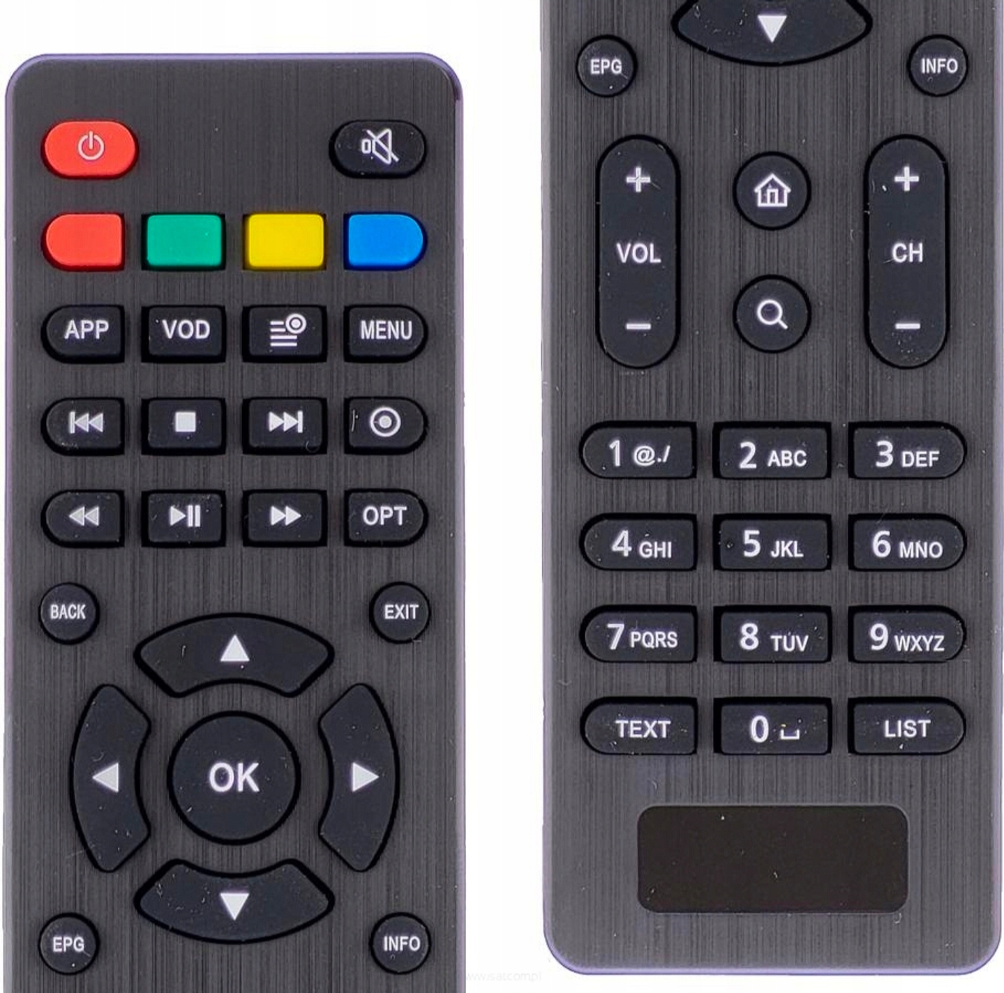 Pilot czarny do dekodera SAT/TV ADB-2670WF