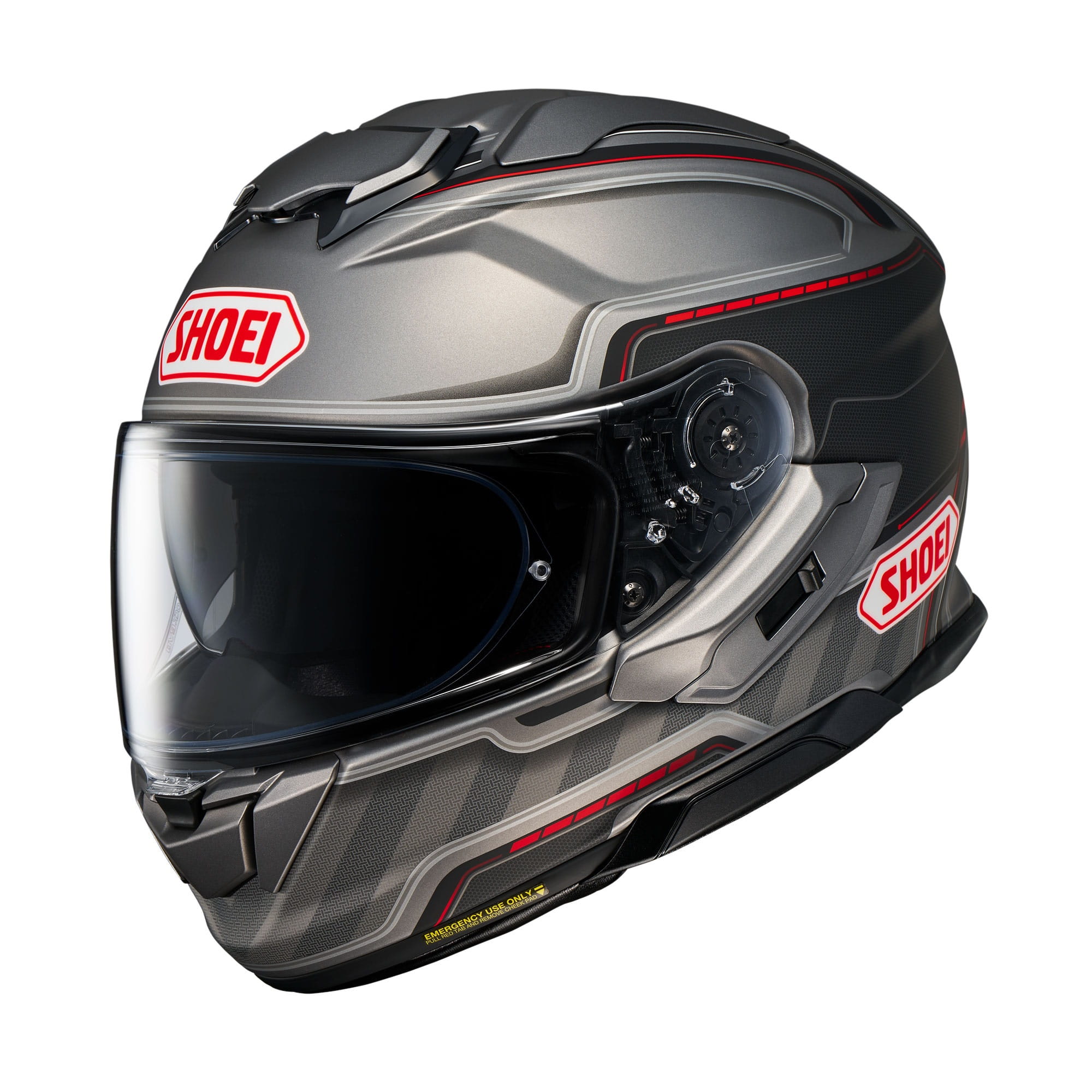 Motocyklová Prilba Shoei Gt-aie 3 Discipline TC-1 Šedá Červená Ako Darček