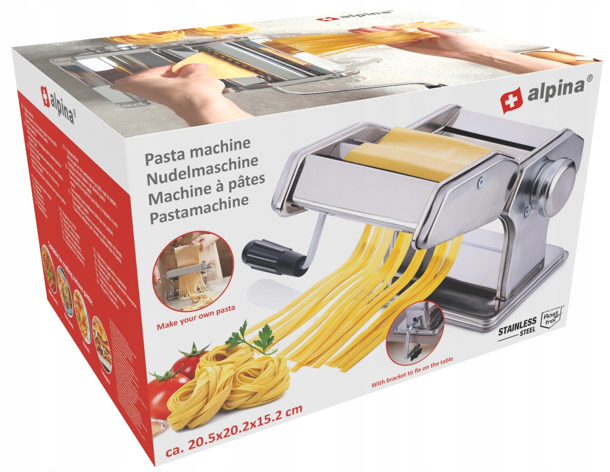 ALPINA Maszynka 4w1 do MAKARONU Lasagne Ravioli