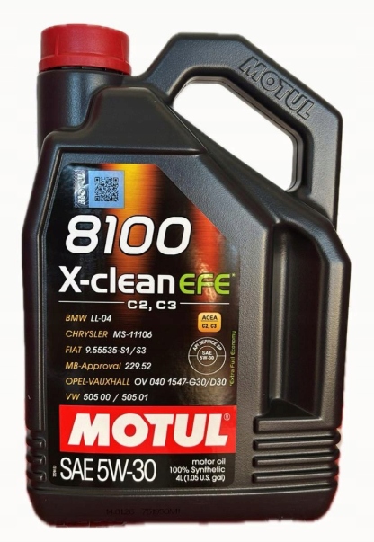 Motul 8100 X-clean Efe 5W30 MB229.52 LL-04 4L