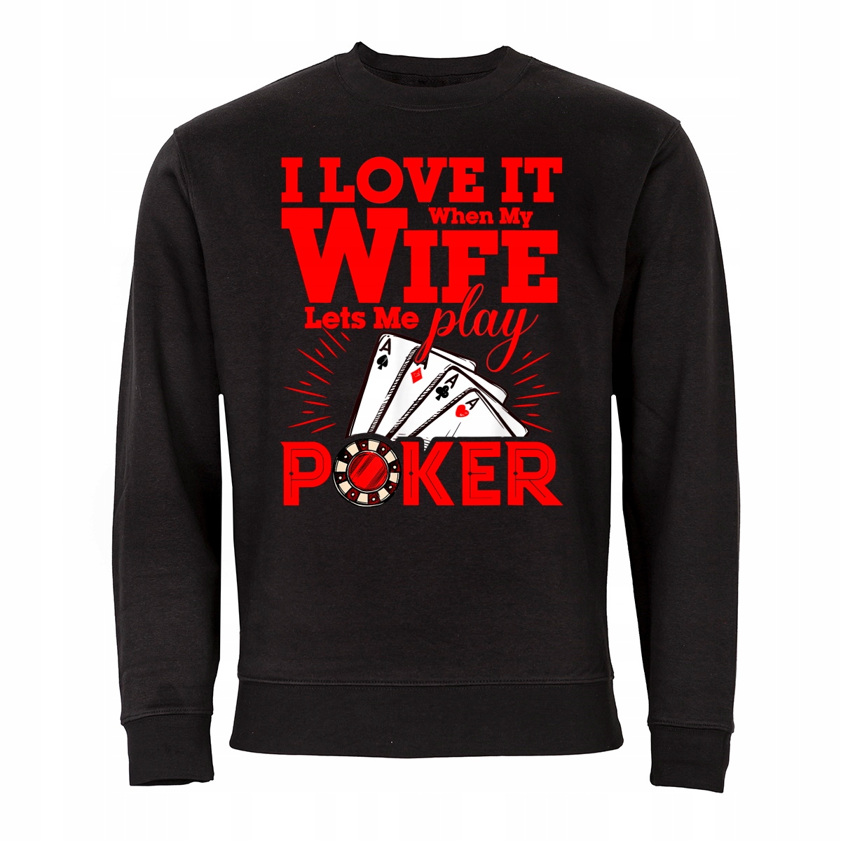 Pánská Mikina Poker Texas Holdem Lets Play Poker
