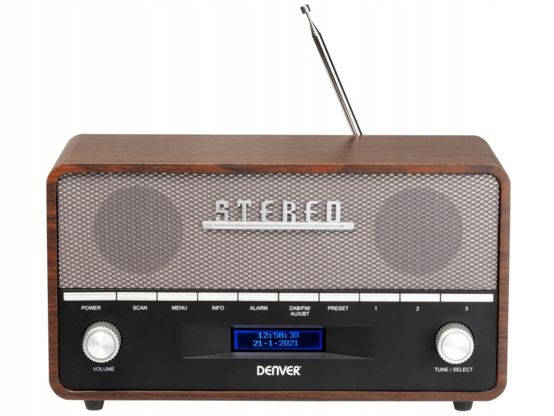Radio Denver DAB-36 Brązowy