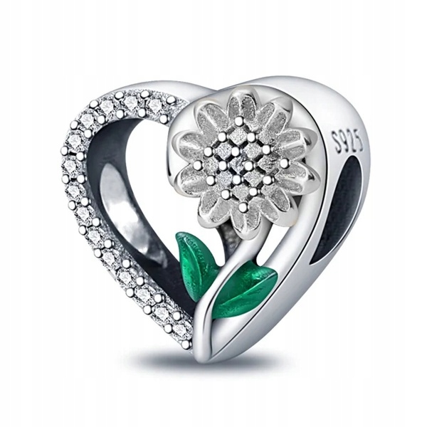 Stříbrný přívěsek Ag 925 Srdce slunečnice IM0530424CH