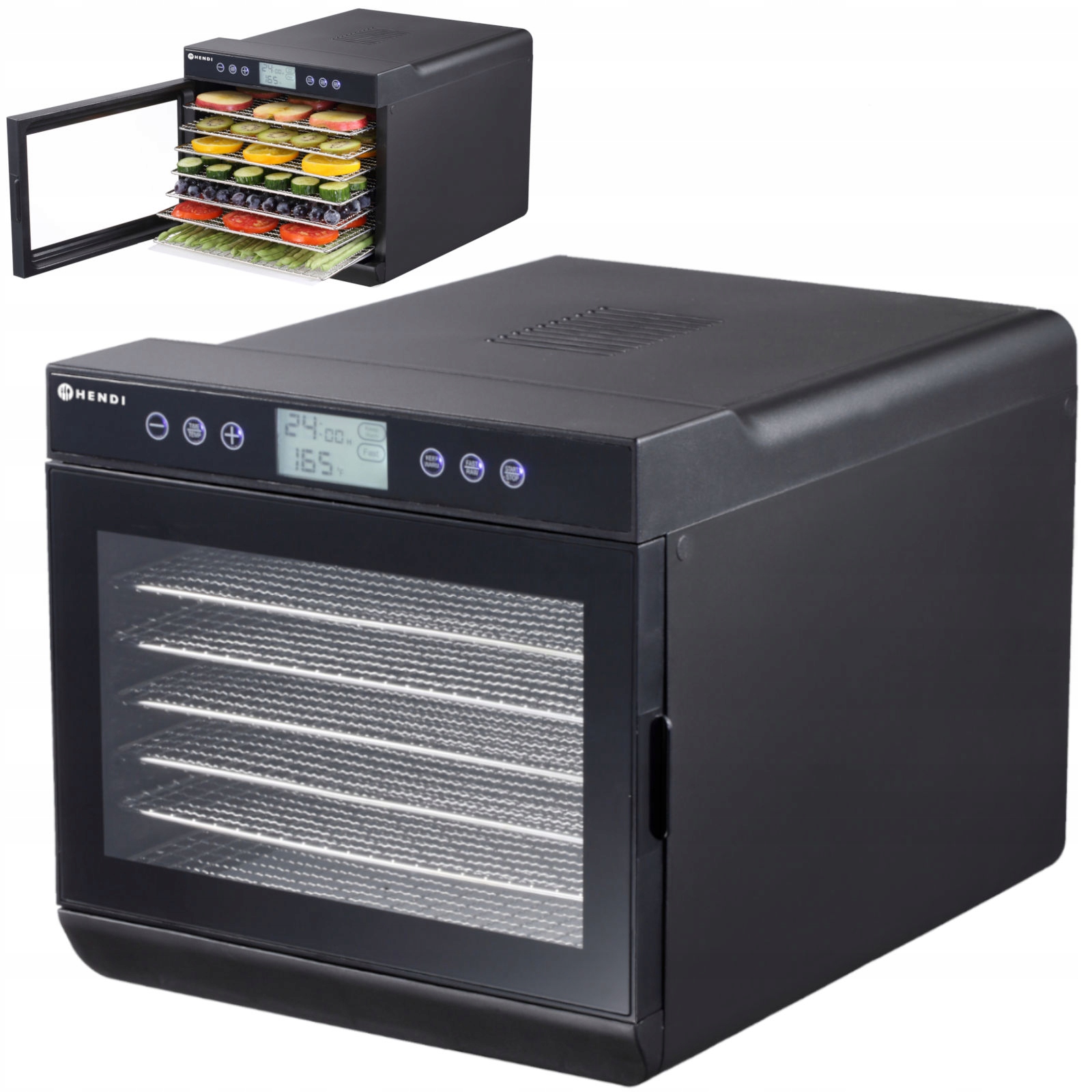 Sušička potravín Hendi 229064, 7 roštov 500 W 230 V 35-70°C