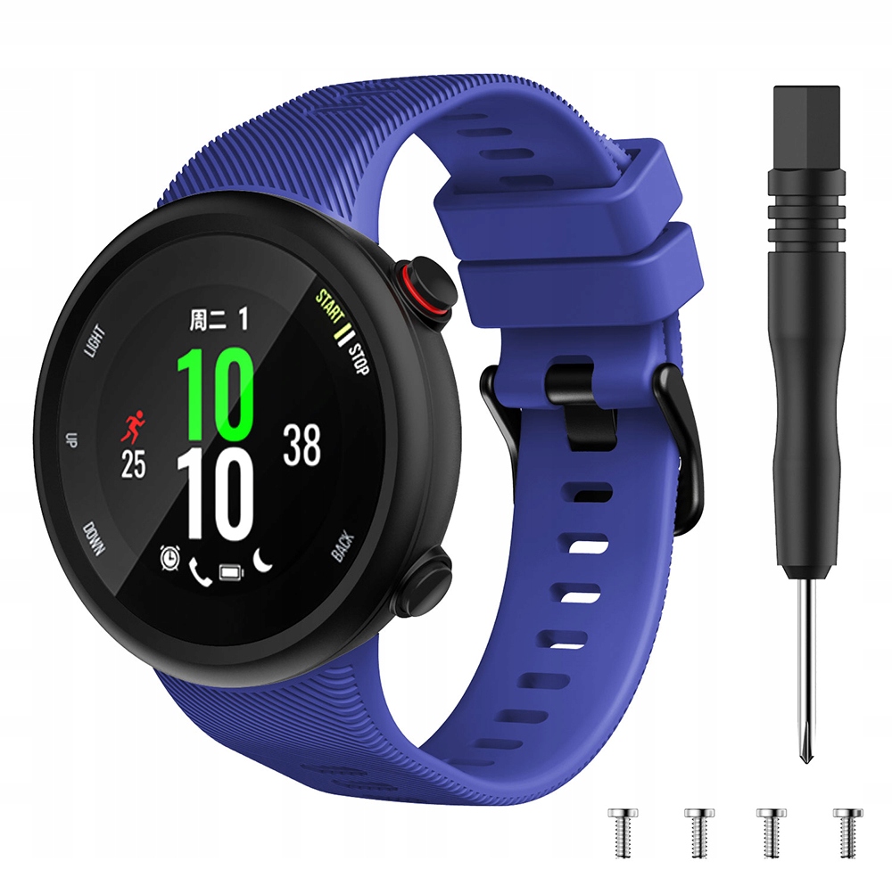 Pasek Silikonowy Garmin Forerunner 45s Granat