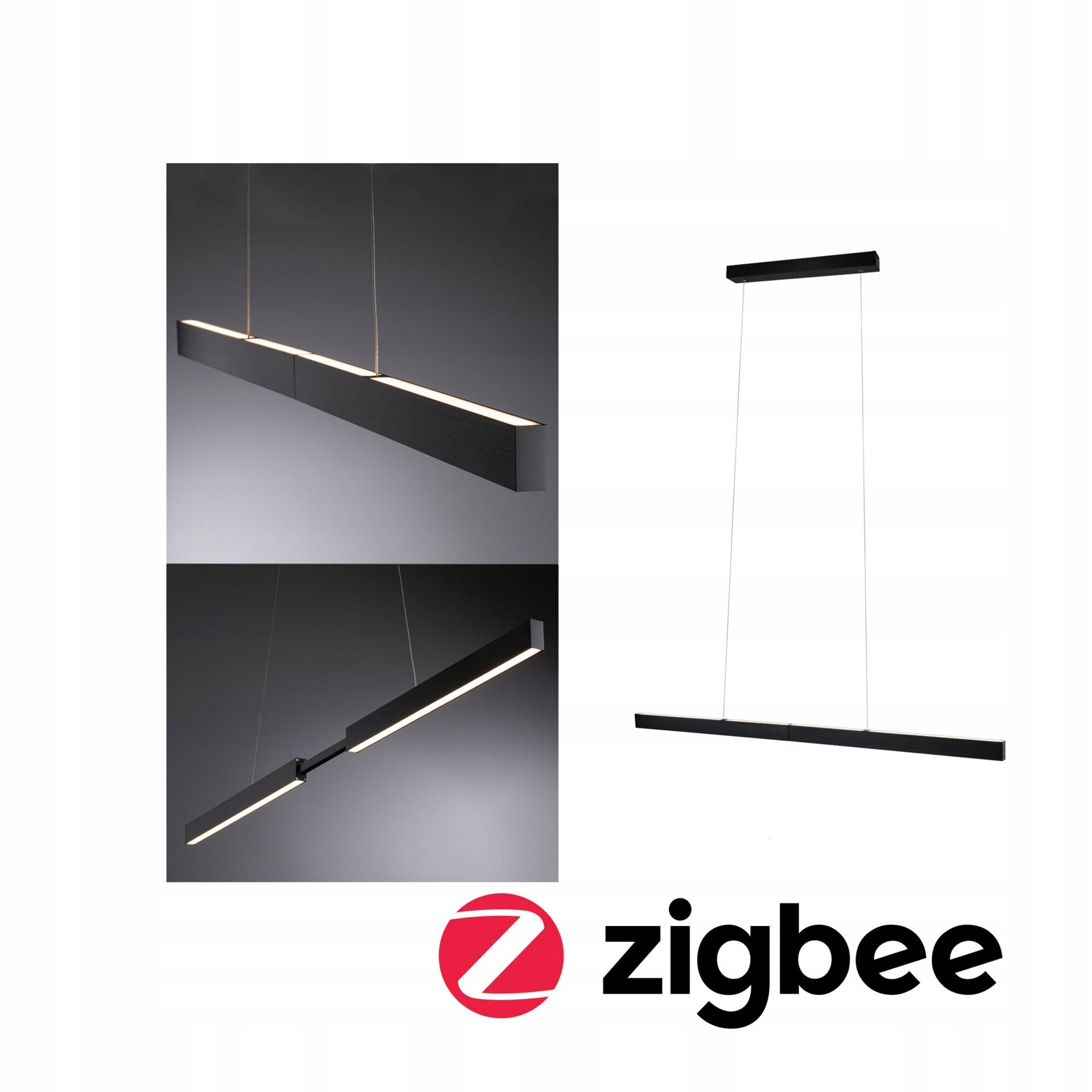 Paulmann Led závesné svietidlo Smart Home Zigbee 3.0 Aptare Rgbw+ stmievateľn