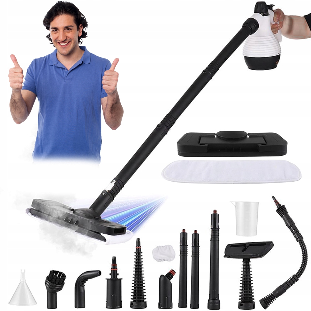 Parní Čistič 1050 W Tlakový Čistič 55 Psi Akcesoria Silné