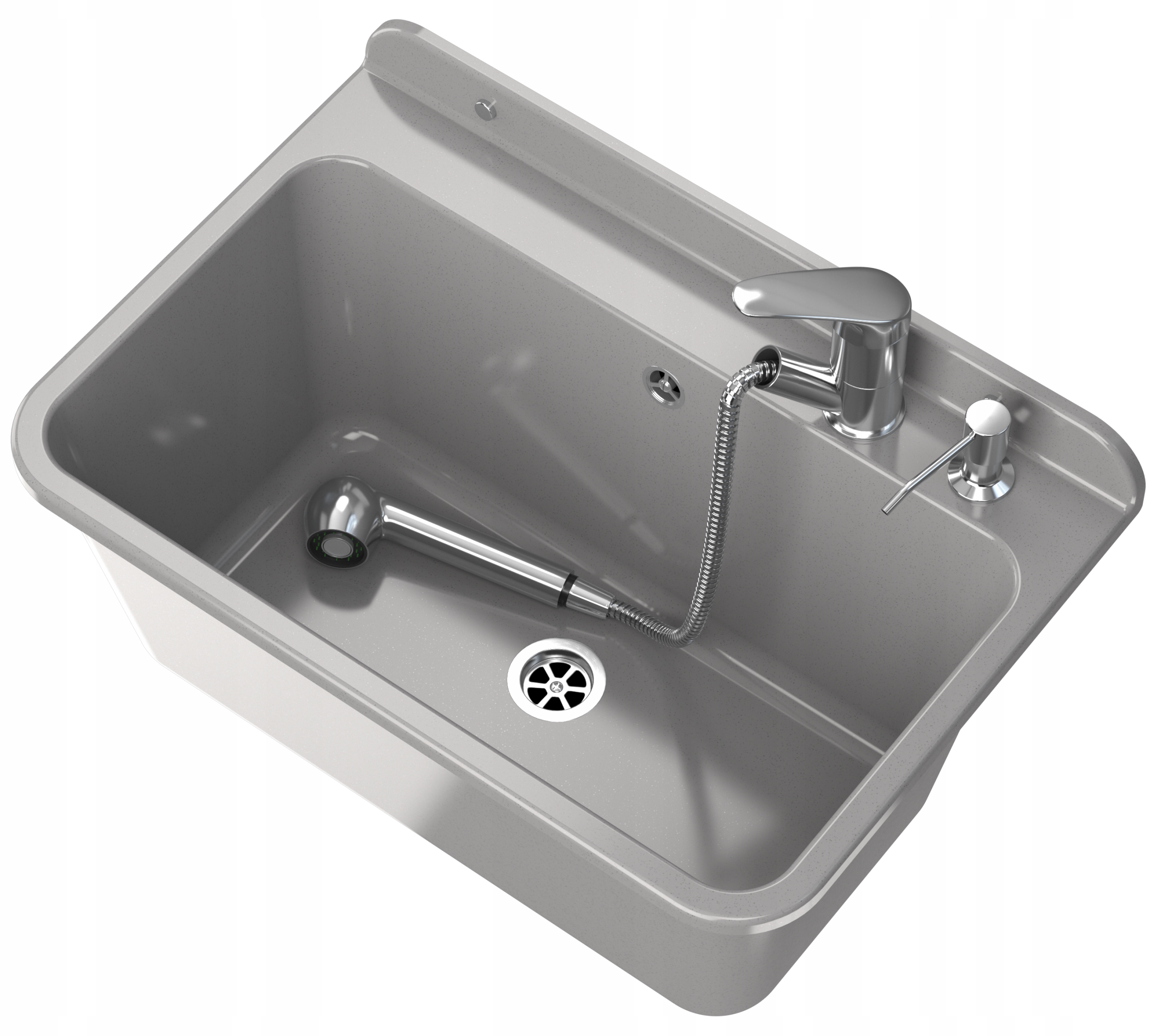 Hospodářská Komora Šedá Velká Garáž Prádelna Baterie Ruční Dávkovač