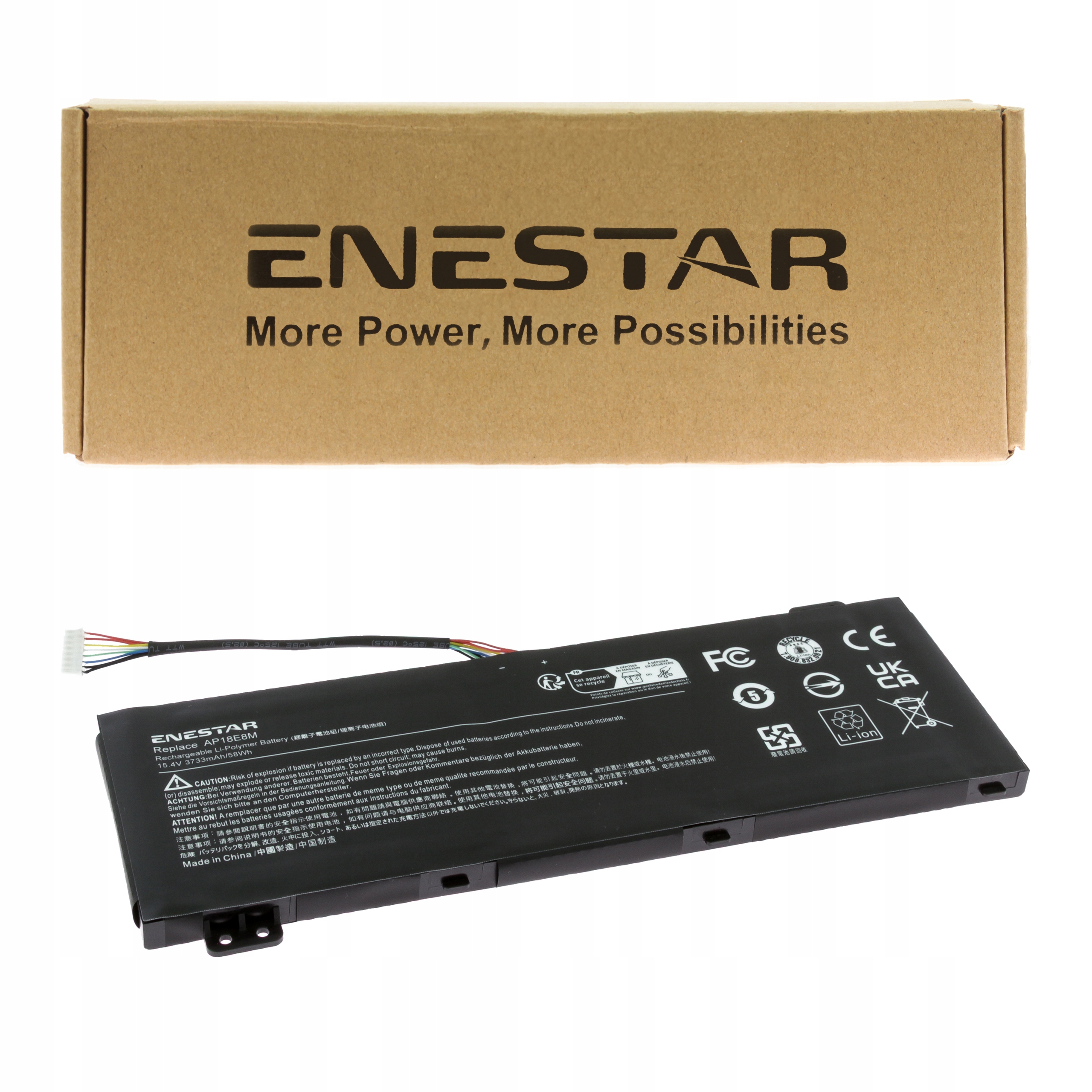 Prémiová baterie pro Acer AP18E8M Nitro 5 AN515-44 AN515-45 AN515-54 AN515-55