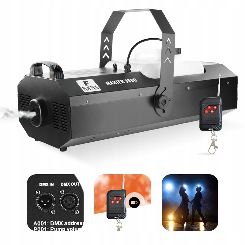 Maszyna do dymu Master 3000 wytwornica dymu 3000W DMX pilot Firefog
