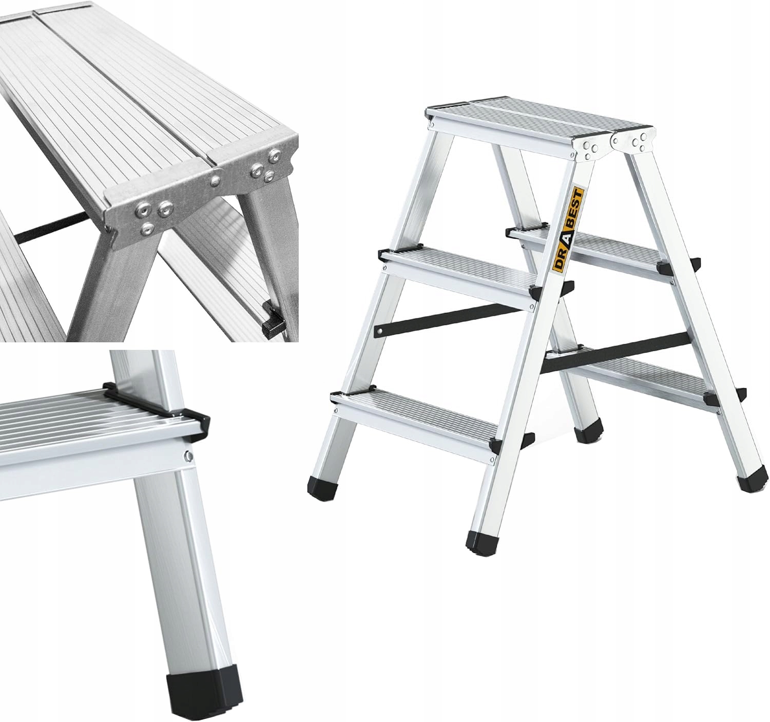 Oboustranný Žebřík 3-stupňový – nosnost 125 kg