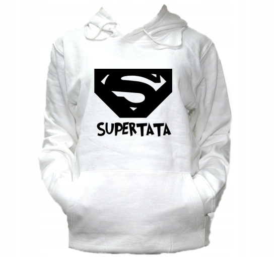 

L Bluza Kaptur Męska Dzień Ojca Super Tata