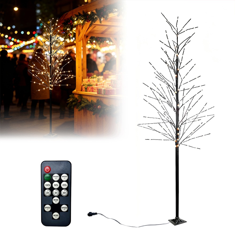 Svítící Dekorativní Stromek 210 Led Ozdoba Na Terasu Do Obývacího Pokoje 120 CM