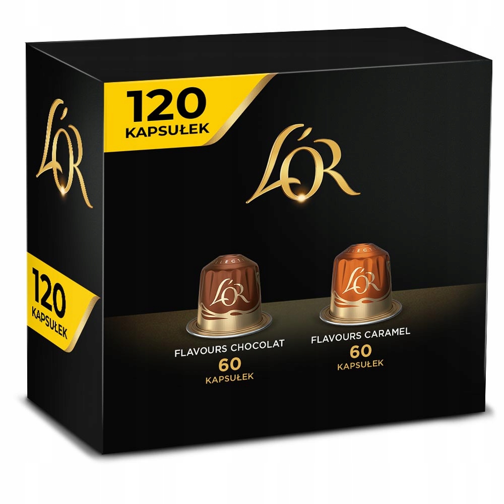 Kapsułki do Nespresso(r)* L'or Caramel, Chocolat 10+2 [120 kaw]
