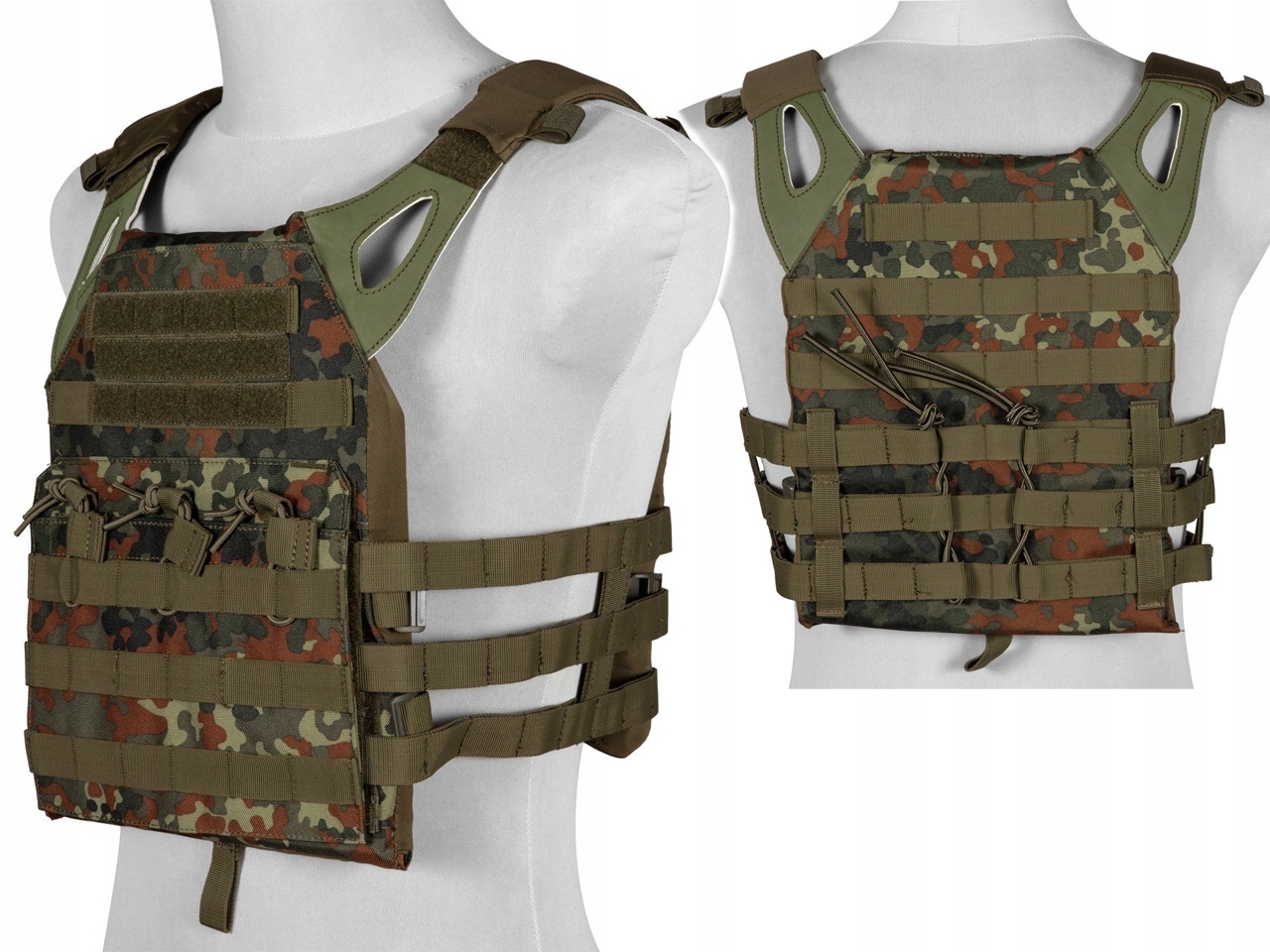 Taktická Vesta typu Jump Gfc, vzor Flecktarn