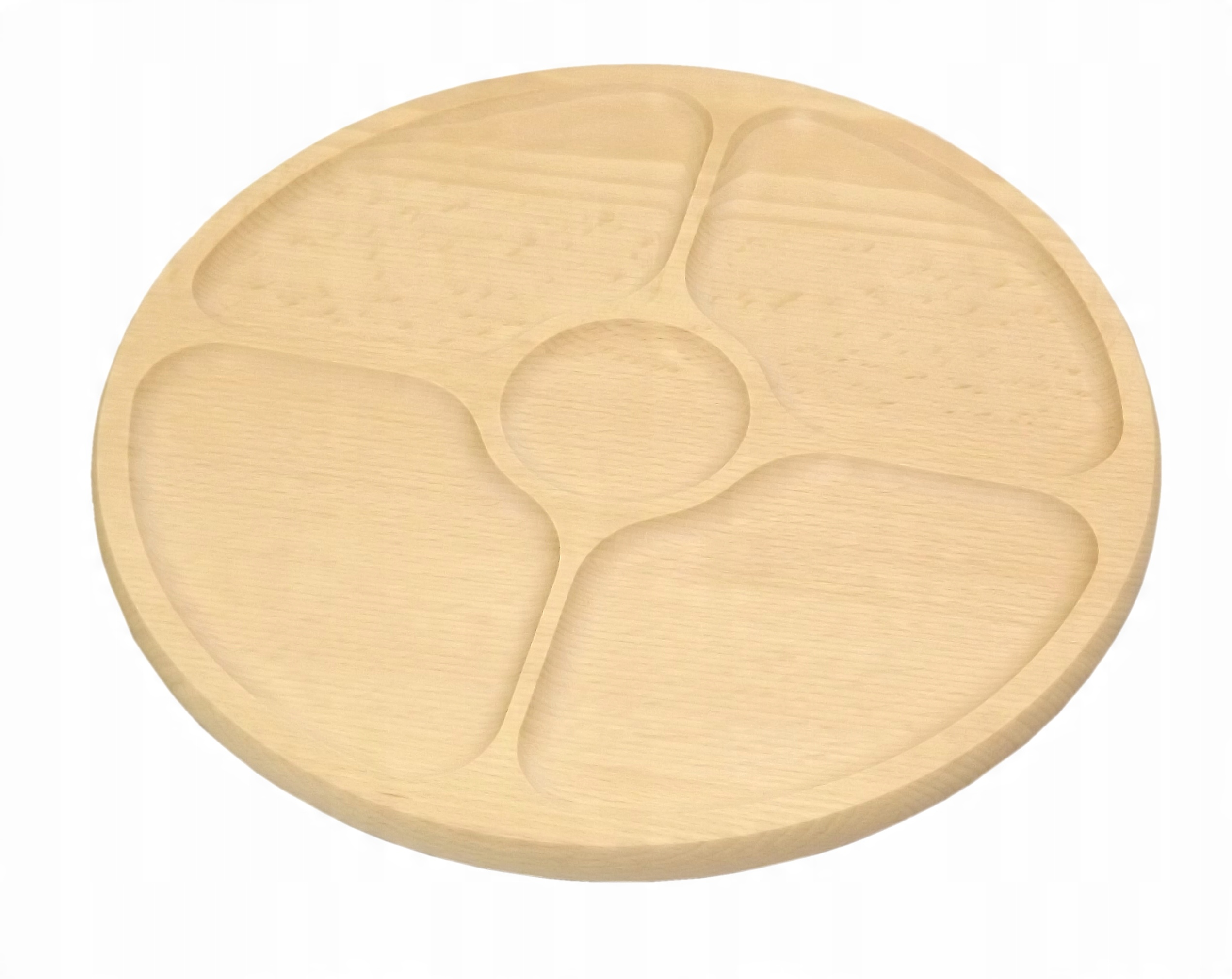 

Deska do sera przekąsek obrotowa 4 komorowa 33 cm