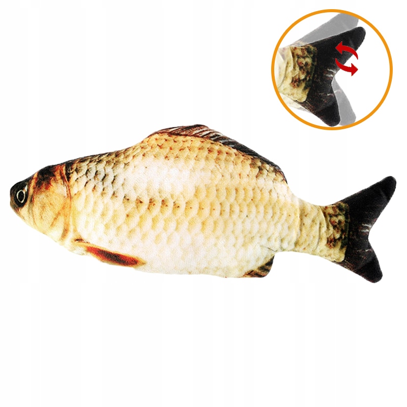 Levně Interaktivní Skákací Ryba pro kočky Kapr Probuďte v kočce lovný instinkt!