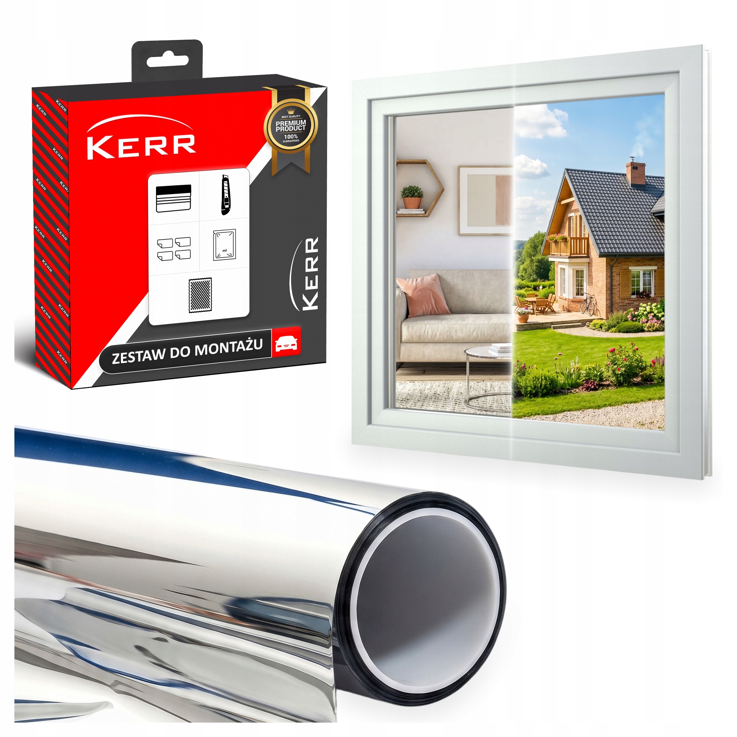 Benátske okenné zrkadlo 75x450 cm Samolepiaca fólia na okná Premium