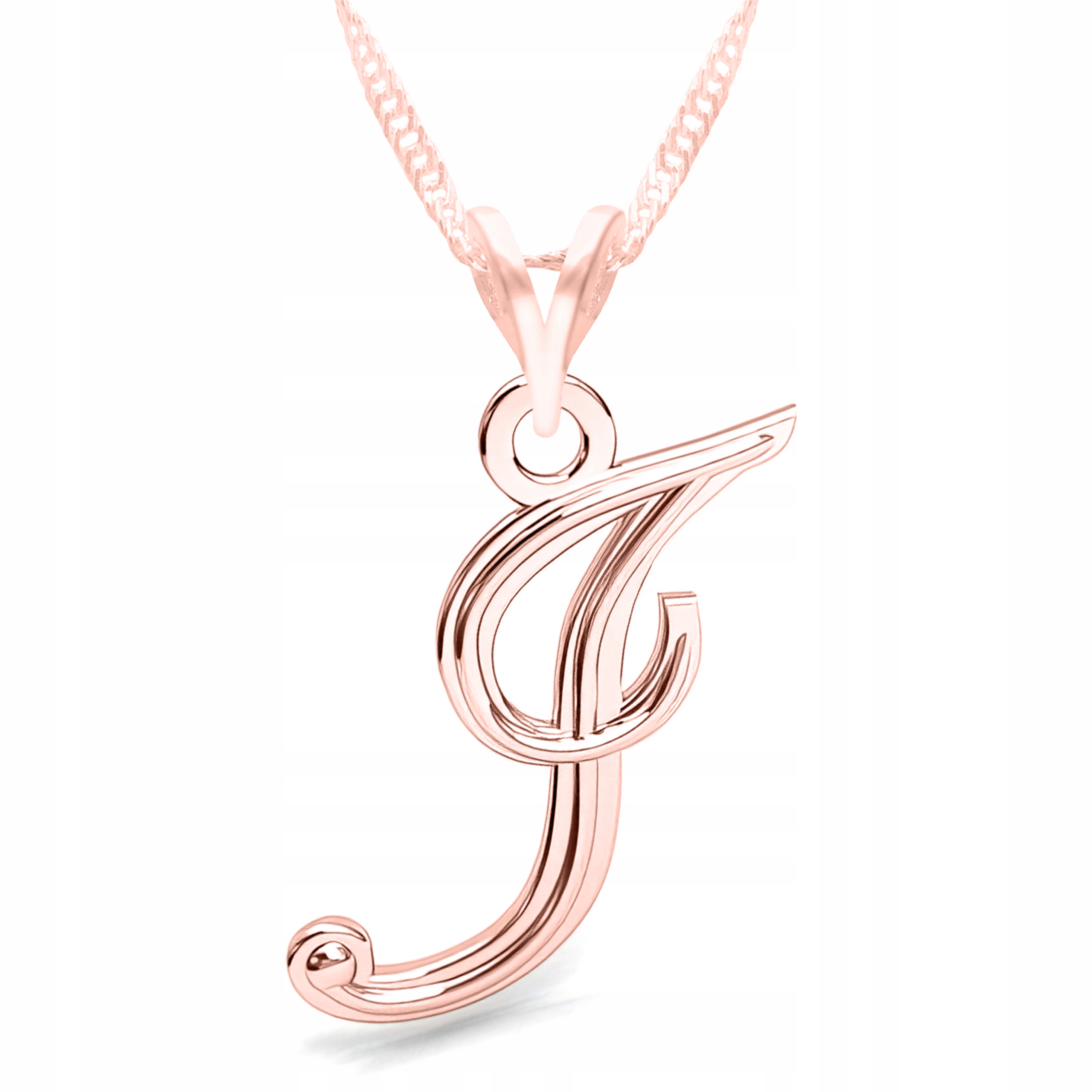 Pozlacený náhrdelník s písmenem I, iniciála, velký, 18K, jako Dárek, Stříbro 925